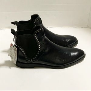 Zara Women’s Black Studded Chelsea Ankle Boots Brand New Size 7.5